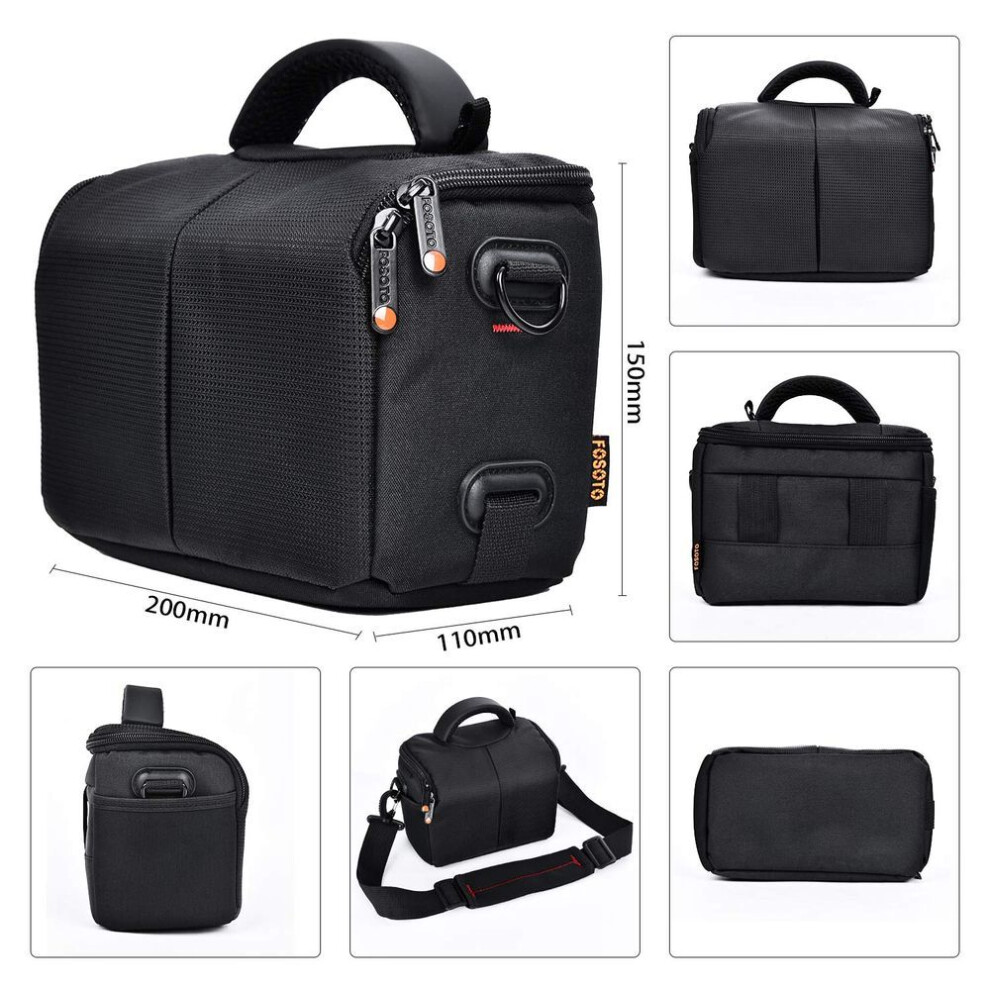 Fosoto Slr Camera Bag Mirrorless Camera Digital Camera Slr Camera Case Outdoor S Size Nylon Material Waterproof Shoulder Bag Compatible With Canon