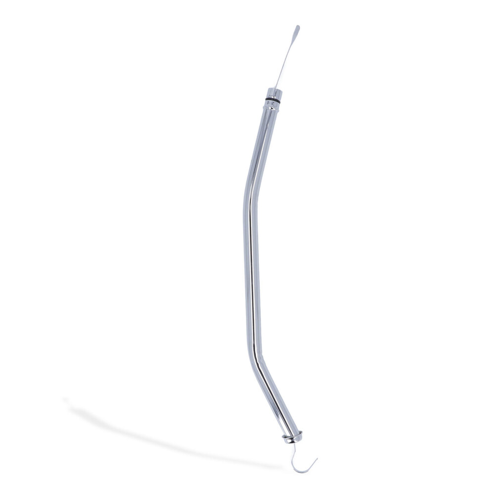22In Transmission Oil Dipstick Chrome Stainless Steel Tube For C4 Transmissions Silver 4291321279596