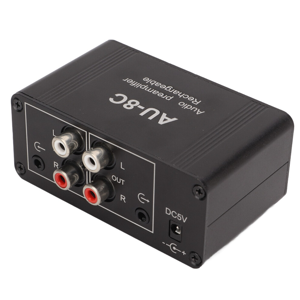 Mini Stereo Audio Preamplifier Noise Reduction Circuit Aluminum Alloy Shell Headphone Amplifier 8391321280182