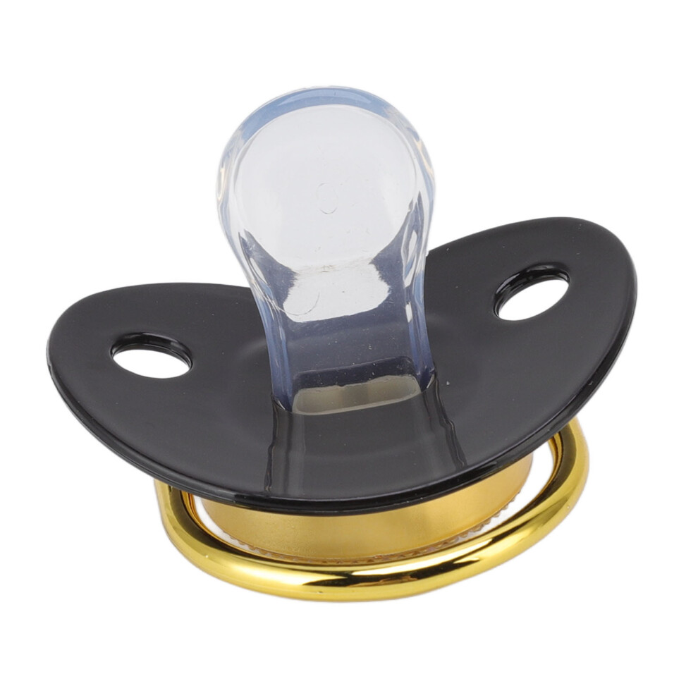 Baby Pacifier Ultra Soft Bling Silicone Newborn Pacifier For 6‑18 Months Infant Light/Black