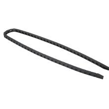 Cadena portacables para CNC, 1m, negra, de plástico, con conectores finales