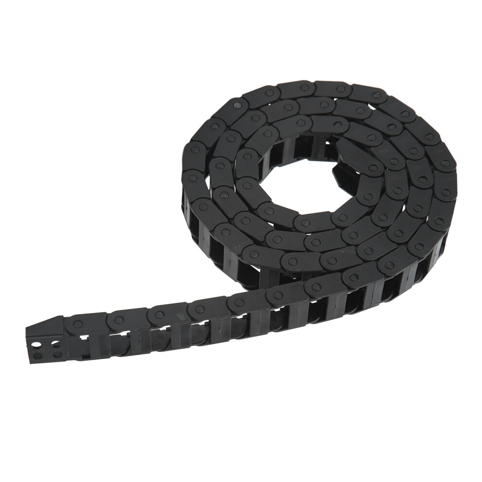 Cable Drag Chain Nylon Heat Resistant Flame Retardant Black Nested Drag Chain With End Connector For Cnc 4681321282243