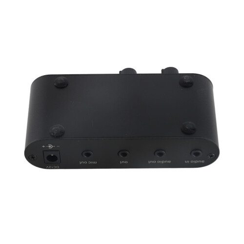 Preamplificador estéreo compacto de 3 salidas Al-ABS plateado