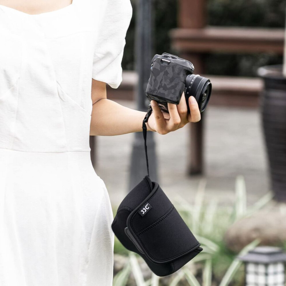 Jjc Mirrorless Camera Bag Camera Case Compatible With Leica Q3 Canon Eos R7 R10 Lens Camera Protective Case 130 X 75 X 100mm Nikon Z50ii Black + Rf-s