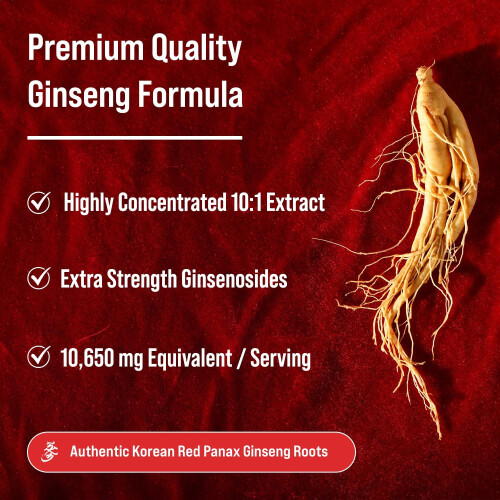 NutraChamps, Κορεατική Panax Ginseng, 1,650 mg, 120 Βιολογικές Φιάλες (825 mg ανά Φιάλη) 2
