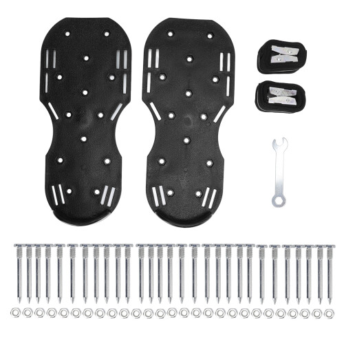Manuelle Vertikutier-Schuhe 891 g Platte 29,5 cm Schwarz 1