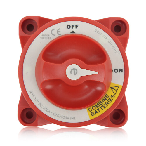 350A IP66 4-Stud 3/8-16 Aislador Negro 32V DC 1