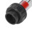 Schwarzer ABS-Kunststoff-Rohrdurchflussmesser 0,6-6 m³/h 3