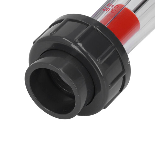 Schwarzer ABS-Kunststoff-Rohrdurchflussmesser 0,6-6 m³/h 2