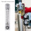 Durchflussmesser aus klarem Acryl – Panel-Typ 0,3–3 GPM 7