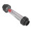 Schwarzer ABS-Kunststoff-Rohrdurchflussmesser 0,6-6 m³/h 10