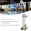 Durchflussmesser aus klarem Acryl – Panel-Typ 0,3–3 GPM 12