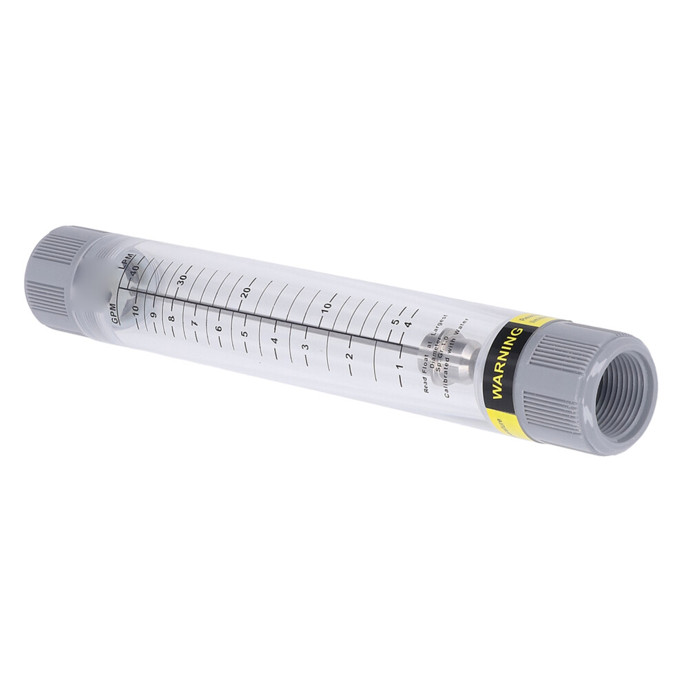 Liquid Flowmeter Tube Type 1Â10Gpm Accurate Scale Transparent Acrylic Water Flow Meter G1 Female Thread 7621321284622