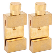 2 piezas de bloque limitador de posicionamiento de latón para regla de marcado