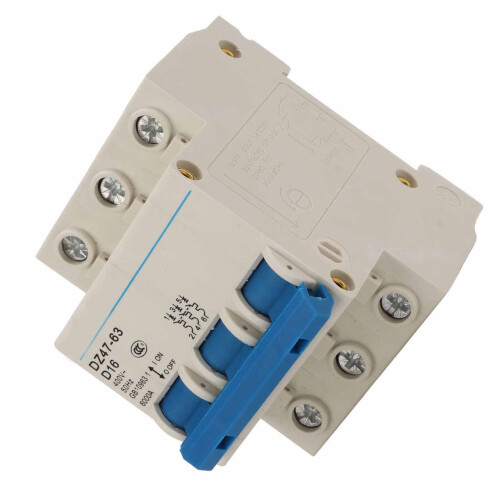 DZ47 63 3P 16A Disyuntor automático AC400V 2