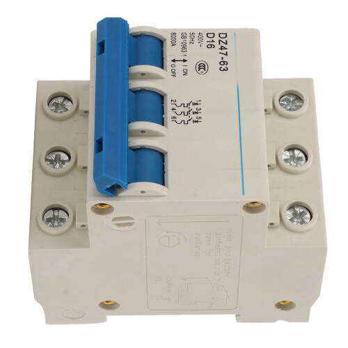 DZ47 63 3P 16A Disyuntor automático AC400V