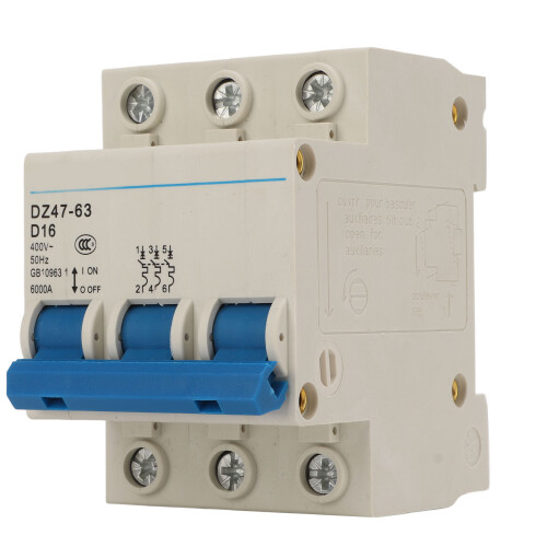 DZ47 63 3P 16A Disyuntor automático AC400V 1