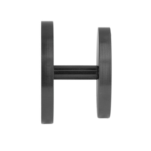 Doppelseitiger Kaffeepulver-Tamper 97 g 51/58 mm Schwarz 2