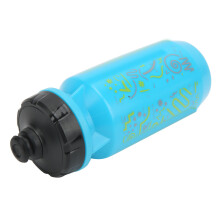 Mountain Bike Sports Water Bottle Leakproof Squeezable Plastic Outdoor Cycling Kettle for Riding Camping Hiking Blue 550ML