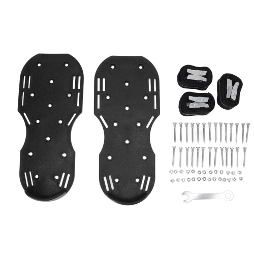 Manuelle Rasenvertikutierer Schuhe 29,5 cm Platte, schwarz 1