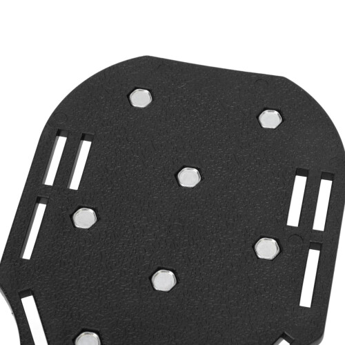 Manuelle Rasenvertikutierer Schuhe 29,5 cm Platte, schwarz 2