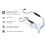QCC3034 220mAh Adaptador de cable Bluetooth de 2 pines 10