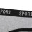 Einheitsgröße hellgraues gekämmtes Baumwoll-Sport-BH-Set 11
