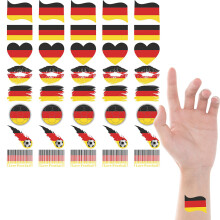 40 Stück Nationalflaggen temporäre Tattoos 8 Stile