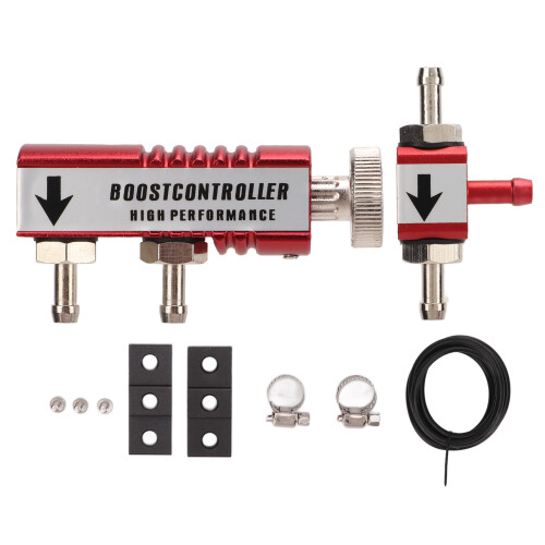 Kit de Controlador de Boost Manual 1-30 PSI Rojo Universal 1