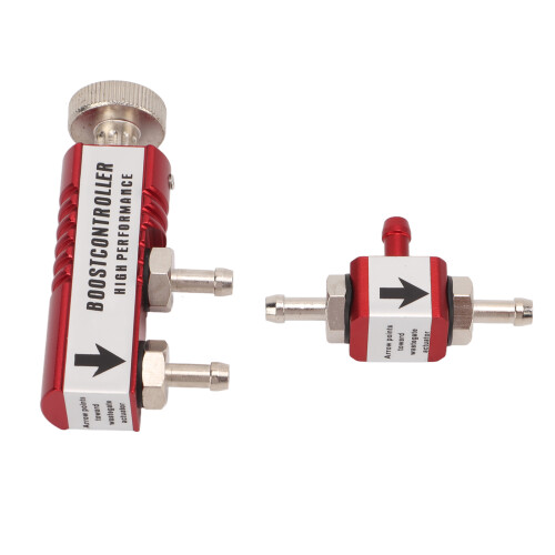 Kit de Controlador de Boost Manual 1-30 PSI Rojo Universal