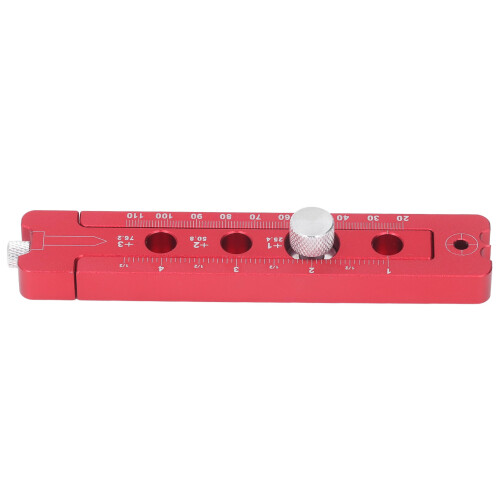 Compás de carpintería ajustable Sistema Rojo 2 lápices