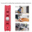 Compás de carpintería ajustable Sistema Rojo 2 lápices 4
