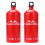 Botella de combustible de aluminio de 1,5 L plateada 10x10x27cm 8
