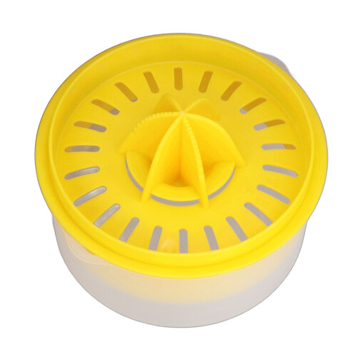 Exprimidor de limones 2 en 1, PP, amarillo, 6.46 oz