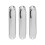 3er-Pack Single-Coil-Pickup-Abdeckung - Standardgröße, Silber 2