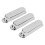 3er-Pack Single-Coil-Pickup-Abdeckung - Standardgröße, Silber 3