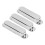 3er-Pack Single-Coil-Pickup-Abdeckung - Standardgröße, Silber 16