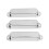 3er-Pack Single-Coil-Pickup-Abdeckung - Standardgröße, Silber 14