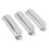 3er-Pack Single-Coil-Pickup-Abdeckung - Standardgröße, Silber 5
