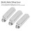 3er-Pack Single-Coil-Pickup-Abdeckung - Standardgröße, Silber 9