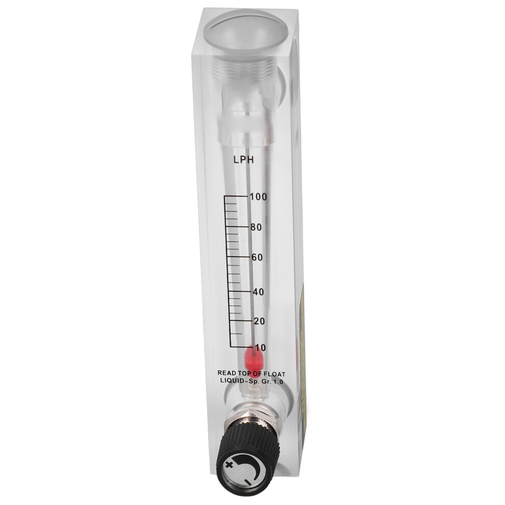 Liquid Flow Meter Adjustable Panel High Accuracy 10Â100Lph Acrylic Water Flowmeter 4931321284588