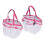 Tragbare PVC-Netz-Tasche geruchsfrei weiß 12