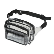 Riñonera de PVC transparente 20cm/7.87in de gran capacidad
