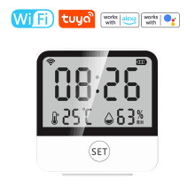 WiFi Temperatur- und Feuchtigkeitssensor, 3x AA, 70x70x25, Weiß
