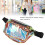 Riñonera transparente iridiscente de PVC impermeable 10