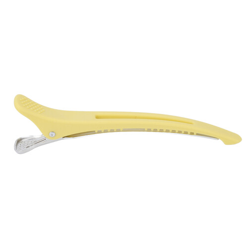 Entenschnabel-Haarclip, 12 Stück, 11,3  1,3 cm, Gelb 2