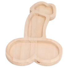 Neuheit 24 cm Buchenholz 3-teiliges Aperitifbrett