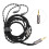 3.5mm 8 núcleos plateados 3.9ft Cable negro 6