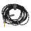 3.5mm 8 núcleos plateados 3.9ft Cable negro 13