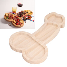 Neuheits-Aperitifbrett 3-teilig 24 cm Naturbuche